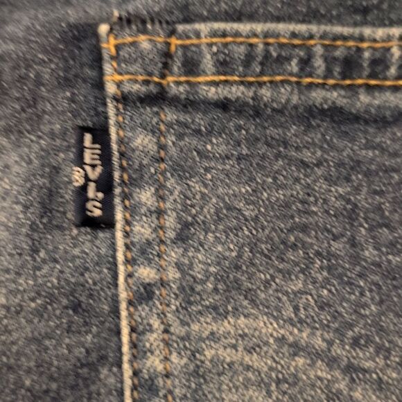 Anthropology Levi's Crafted woven side panels denim high waisted jeans size 27 - Picture 10 of 15